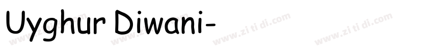 Uyghur Diwani字体转换